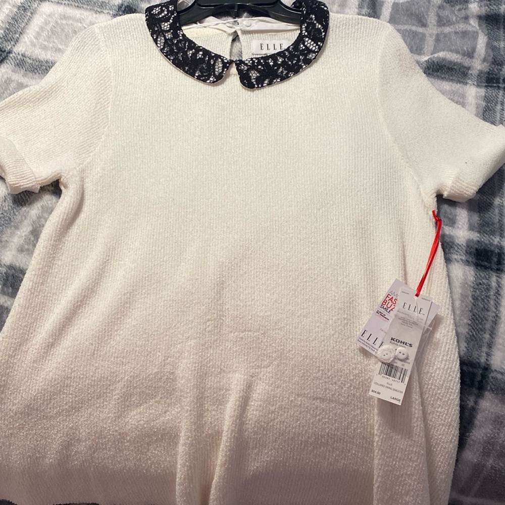 White Collared Blouse